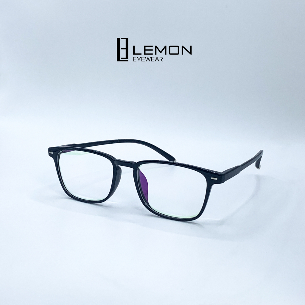 Gọng Kính Cận Mắt Vuông Nam Nữ Thời Trang LemonEyewear Chất Liệu Nhựa Dẻo LE213