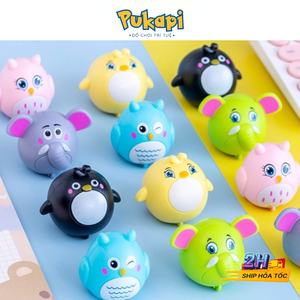 Đồ Chơi Chạy Đà Hình Thú Nhựa Mini, Đồ Chơi Chạy Cót Cho Bé Dễ Thương Cute - Đồ Chơi Cho Bé PUKAPI