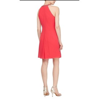 Đầm SLNY cổ đính đá xếp li, VNXK, XUẤT DƯ XỊN