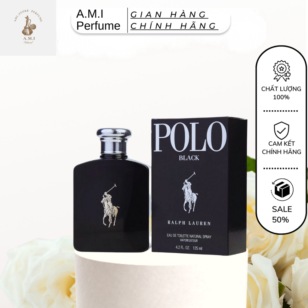 Chính Hãng| Nước hoa nam Polo black 125ml Nam tính, sang trọng