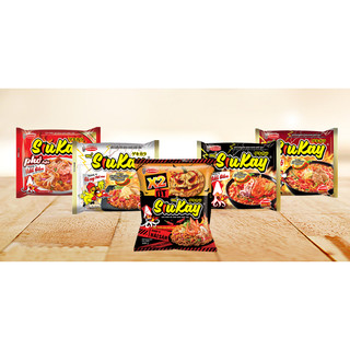Combo 5 Gói Mì Siukay Vị Hải Sản, Bò, Gà Cay Phô Mai, Phở Trộn Siukay Hải Sản