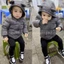 Quần legging cotton đen bé trai bé gái HM Auth mặc 4 mùa có tách set BÁN LẺ 1 QUẦN HM sz 4-6m đến 9-10y