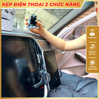 GIÁ ĐỠ ĐIỆN THOẠI Ô TÔ, kẹp điện thoại đa năng 2 chức năng gắn trên xe và kẹp cửa gió ô tô độc đáo