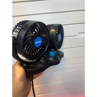 Quạt Đôi Ô Tô - Quạt Máy Đôi Mini 12V - 24V, Xoay 360 Tiện Ích Trên Ô Tô, Xe Hơi Cao Cấp