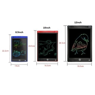 Bảng Viết Thông Minh LCD Đa Sắc Tự Xóa 8.5 Inch 10 Inch 12inch Cho Bé Tập Vẽ- Viết MÃ: 5689