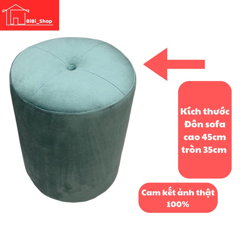 Ghế Ngồi Trang Điểm – Đôn Tròn Sofa Mini Decor Phòng Ngủ