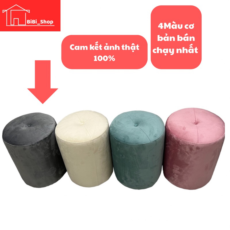 Ghế Ngồi Trang Điểm – Đôn Tròn Sofa Mini Decor Phòng Ngủ
