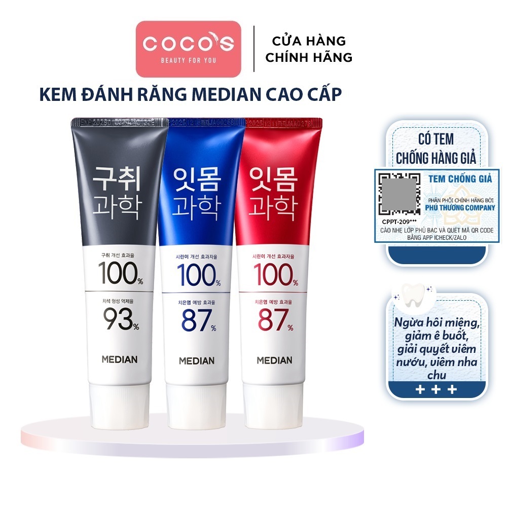 Ảnh Kem đánh răng Median 93% 120g 2