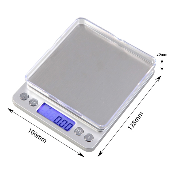 Cân tiểu ly điện tử 500g/0.01g Platfrom,chính xác tới 1% gram