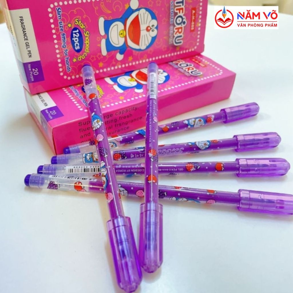 [ THORU ] HỘP 12 Cây Bút Gel Nước - Viết Gel Mực Nho Mùi Thơm Ngòi Kim ...