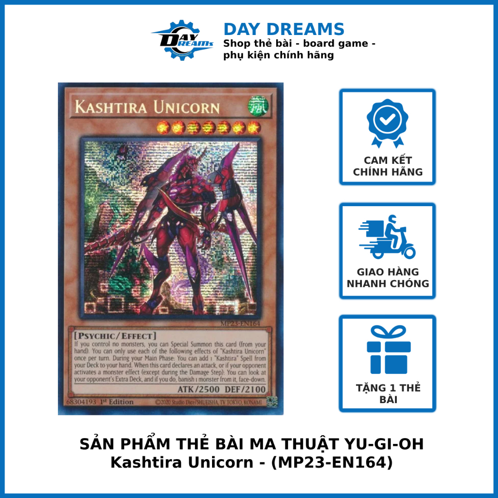 Thẻ bài Yugioh: Kashtira Unicorn - MP23-EN164 - Prismatic Secret Rare ...