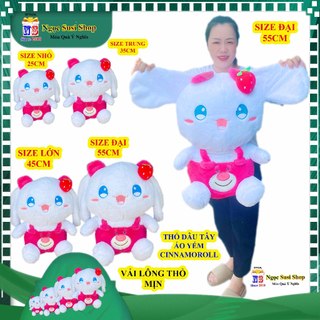 GỐI ÔM THÚ BÔNG CON THỎ CINNAMOROLL SIÊU DỄ THƯƠNG RẤT ĐẸP ĐỦ SIZE -  gấu bông đồ chơi doll toy búp bê NGỌC SUSI