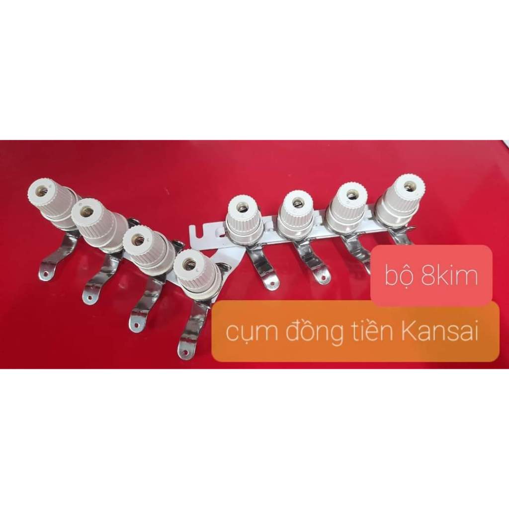 Cụm Đồng Tiền Máy Kansai Bộ 8 Kim – Phụ Kiện Ngành May Công Nghiệp Chính Hãng, Chất Lượng Cao