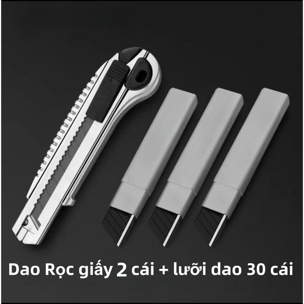 Dao Rọc giấy lớn Kim loại Nhật 18mm,Kèm theo lưỡi dao rọc giấy 5 cái ...