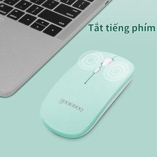Chuột không dây 2 trong 1 Goojodoq Dual Mode 2.4Ghz Wireless Bluetooth 2 In 1 Cordless Mouse Bảo mật chính hãng