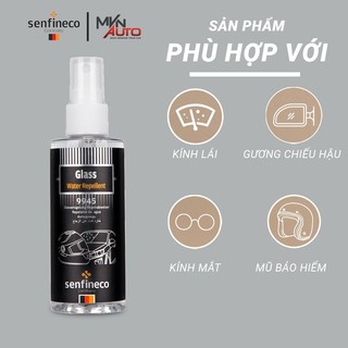 Bình xịt nano chống bám nước kính ô tô Senfineco 9945 Glass Water Repelent dung tích 100ml - Mvn Auto