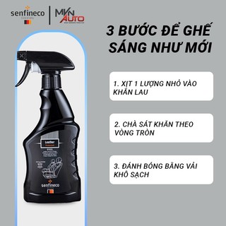 Dung dịch vệ sinh nội thất làm mềm ghế da ô tô Senfineco 9955 dung tích 380ml
