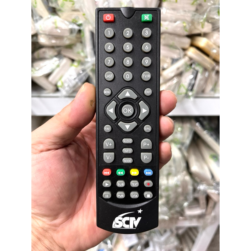điều khiển đầu truyền hình cáp SCTV hàng zin . | Shopee Việt Nam