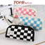 Túi Đựng Bút Hộp Bút Vải Canvas Hoạ Tiết Caro Sức Chứa Lớn TOMI 160
