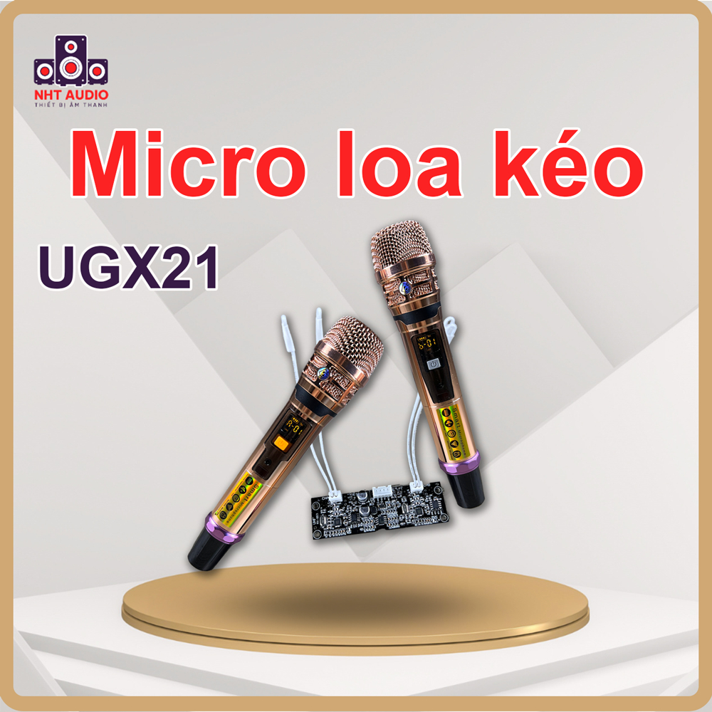 Micro loa kéo UGX21 hợp kim nhôm cao cấp chống hú chỉnh tần số chỉnh âm ...