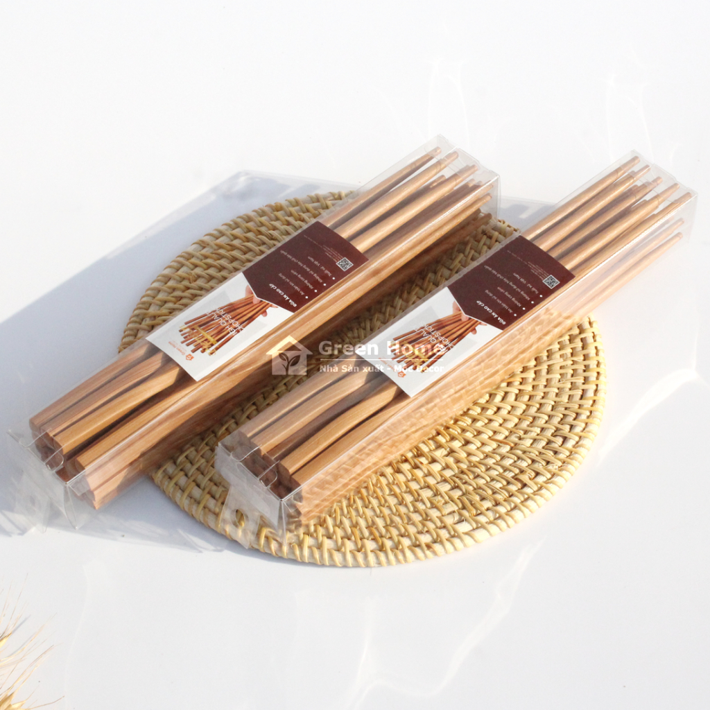 Đũa Tre Thiết Kế Xoắn Cao Cấp - Không Sử Dụng Hóa Chất - Sử Dụng Cho Gia Đình, Khách Sạn, Nhà Hàng