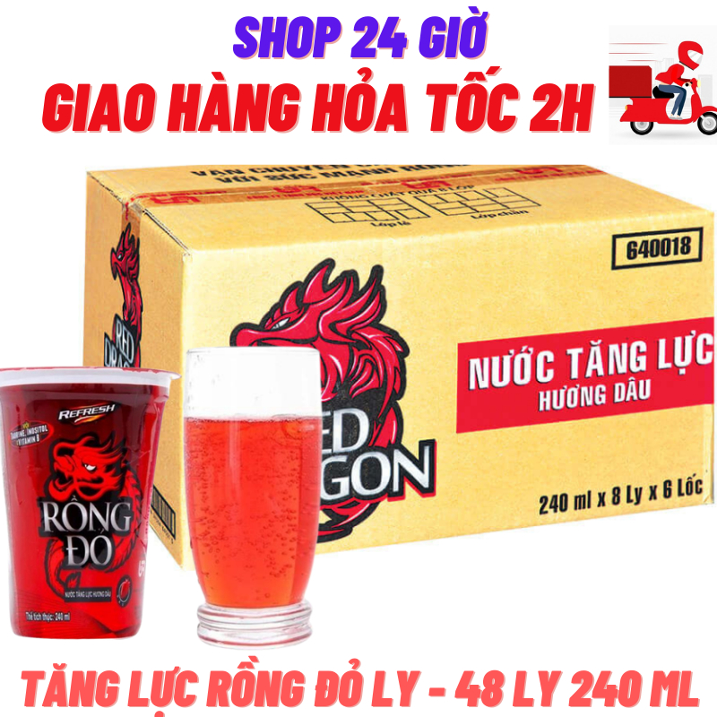 Rồng Đỏ Ly Thùng 48 Ly - Shop 24 Giờ | Shopee Việt Nam