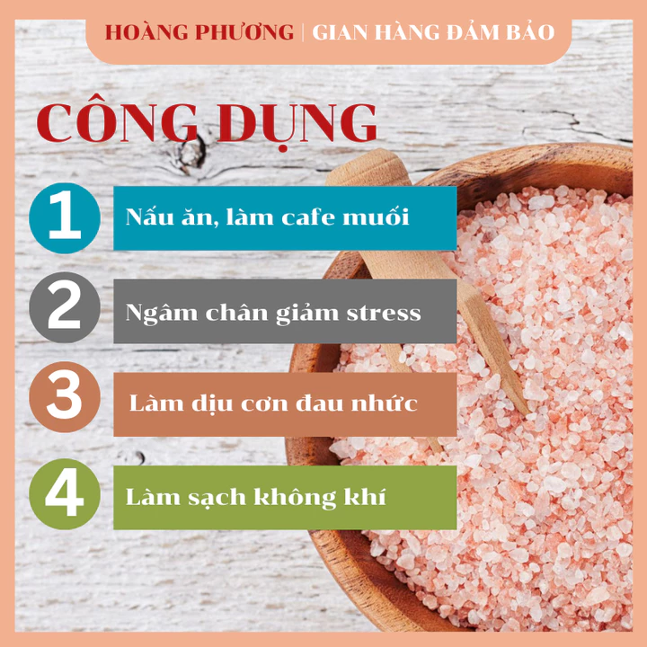 Muối Hồng Himalaya Organic - Muối Hồng Himalaya Nấu Ăn Kiêng Ngâm Chân Giải Độc Mịn Và Hạt Date Mới – 7