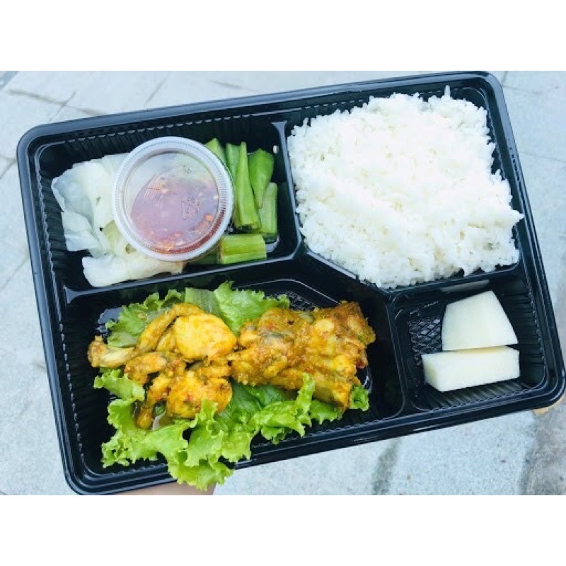 Combo 50 Khay nhựa, Hộp đựng thực phẩm kèm nắp giá sỉ