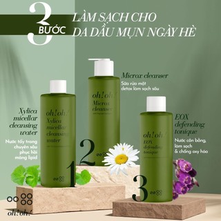 Nước Cân Bằng oh!oh!, Làm Sạch Và Chống Oxy Hóa oh!oh! EOX Defending Tonique with Allantoin & Chamomile Extract 150ml