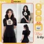 Áo sơ mi ngắn dáng Peplum chất tuyết mưa phối cổ ren tiểu Hàng thiết kế phong cách tiểu thư