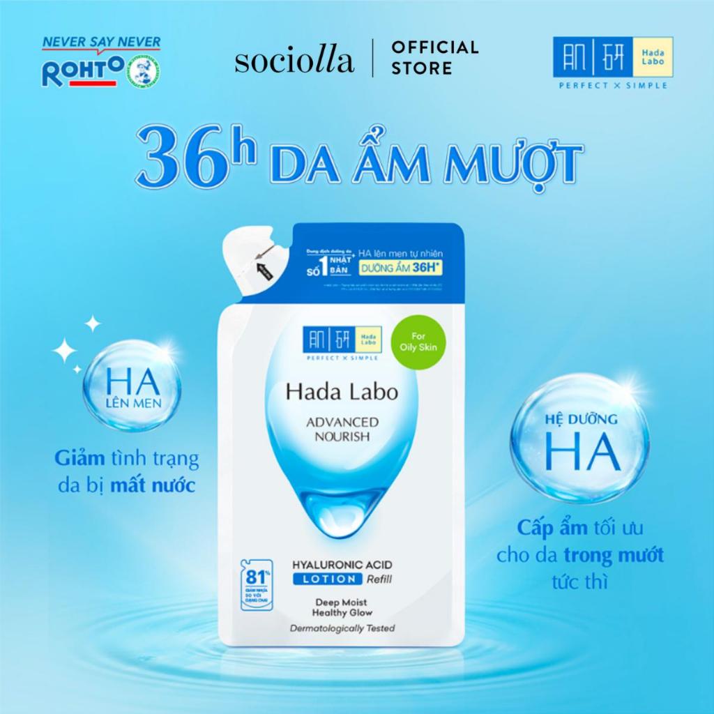 Ảnh Túi Refill Dung Dịch Dưỡng Ẩm Dành Cho Da Dầu Hada Labo 170ml 3