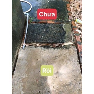 1Kg Bột tẩy rong rêu, siêu sạch hiệu quả nhanh, tẩy rong rêu nền xi măng, sân vườn, bậc thang, Hàng nhập khẩu 100%
