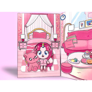 Ngôi nhà màu hồng của bé Pomi - Búp bê giấy