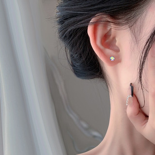 Khuyên tai nụ Bạc LoPa dáng nụ đá czit dáng cá tính nam nữ Jewelry LoPa