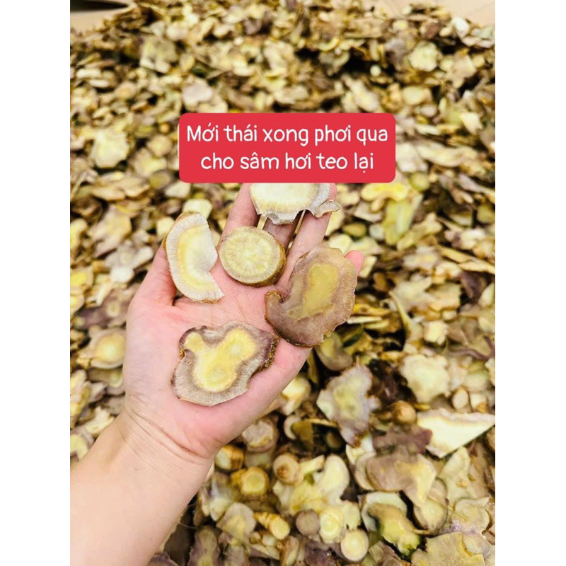 Sâm Ngọc Linh( Sâm Lai Châu) thái lát ngâm mật ong rừng tự nhiên 500gr