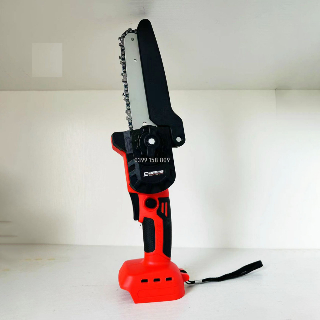 Thân Máy cưa xích Pin DRAMA không chổi than lam xích 8inch (chung chân pin Makita 18V)