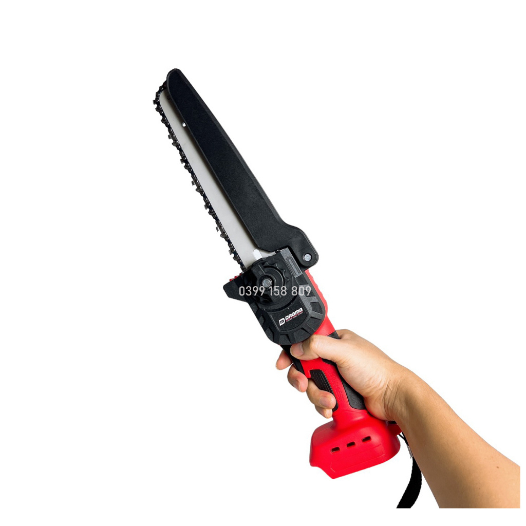 Thân Máy cưa xích Pin DRAMA không chổi than lam xích 8inch (chung chân pin Makita 18V)
