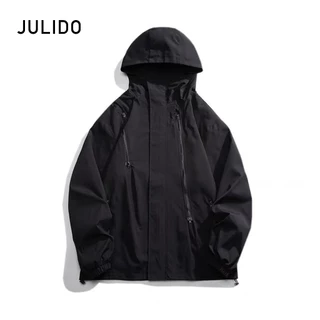 Áo khoác gió JULIDO nam chất liệu vải dù tráng bạc dày dặn chống tia uv