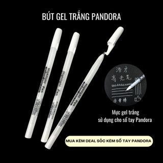 Bút gel mực trắng, viết trên giấy đen, dùng cho Sổ Nhật Ký Thấu Cảm Pandora Notebook