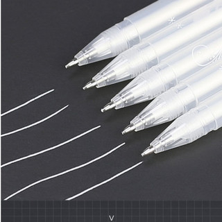 Bút gel mực trắng, viết trên giấy đen, dùng cho Sổ Nhật Ký Thấu Cảm Pandora Notebook