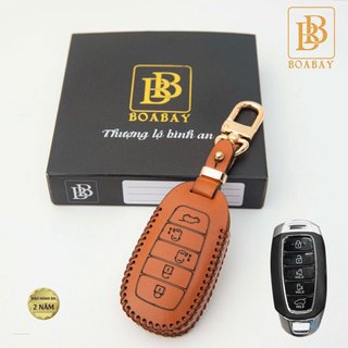 BAO DA KHOÁ Ô TÔ HYUNDAI CUSTIN Ốp da bò thật hàng cao cấp Boabay giữ khoá luôn mới tránh trầy xước bảo hành 2 năm về da