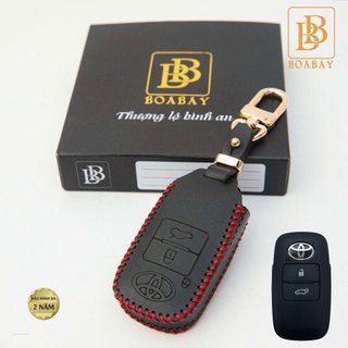 Bao Da Khoá Toyota YARIS CROSS Bản HEV 2023 Ốp da bò thật 100%giữ khoá luôn mới tránh trầy xước bảo hành 2 năm về da- BB