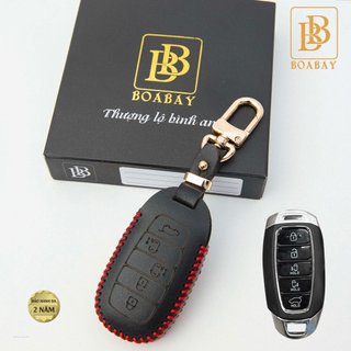 BAO DA KHOÁ Ô TÔ HYUNDAI CUSTIN Ốp da bò thật hàng cao cấp Boabay giữ khoá luôn mới tránh trầy xước bảo hành 2 năm về da