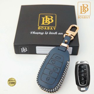 BAO DA KHOÁ Ô TÔ HYUNDAI CUSTIN Ốp da bò thật hàng cao cấp Boabay giữ khoá luôn mới tránh trầy xước bảo hành 2 năm về da
