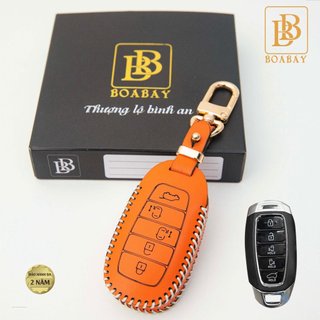 BAO DA KHOÁ Ô TÔ HYUNDAI CUSTIN Ốp da bò thật hàng cao cấp Boabay giữ khoá luôn mới tránh trầy xước bảo hành 2 năm về da