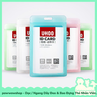 [Sẵn VN - Hỏa Tốc] Dọc / Ngang Dây Đeo & Bao Đựng Thẻ Nhân Viên / Học Sinh / Sinh Viên Nhựa PP Trong Suốt 2 Mặt Đơn Giản
