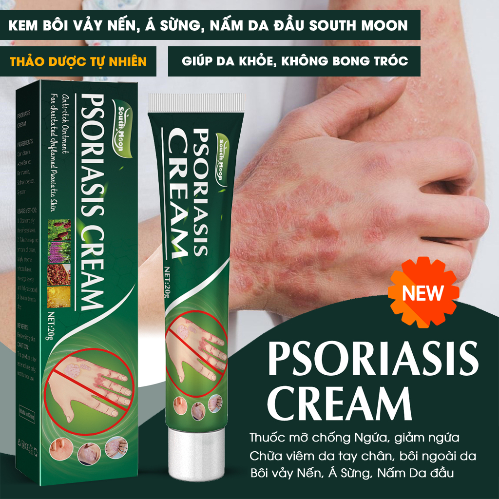 Kem Bôi Nấm Ngứa Da Thảo Mộc Tự Nhiên Psoriasis Cream Giảm Vảy Nến Viêm Da Chàm Mề đay Dị 3706