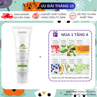 Kem dưỡng BABÉ Stop AKN Mattifying Moisturiser cho da dầu mụn 50ml – AJAS SKINLAB