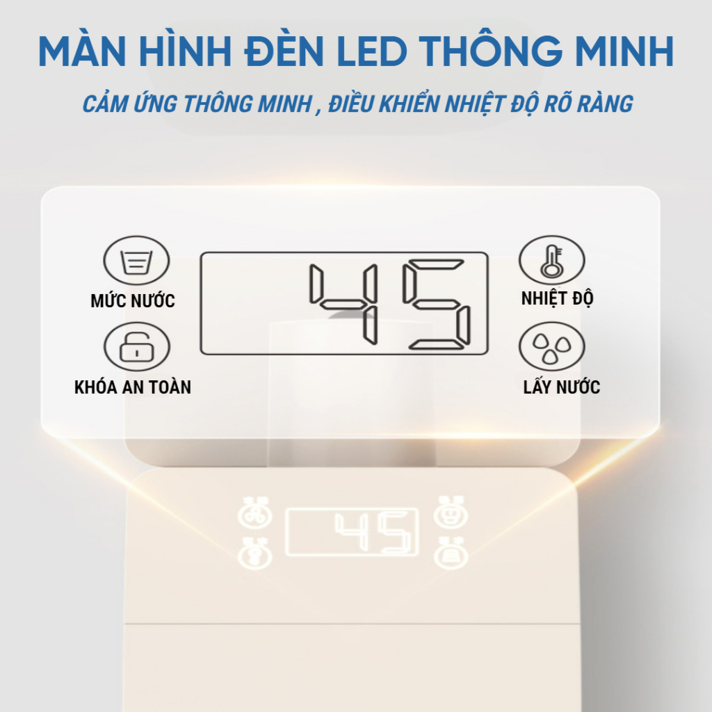 Product image Bình thủy điện máy nước nóng để bàn Xiaomi QCOOKER CS-SJ02 công suất 2200W dung tích 2L, 6 mức nhiệt, khóa an toàn 4