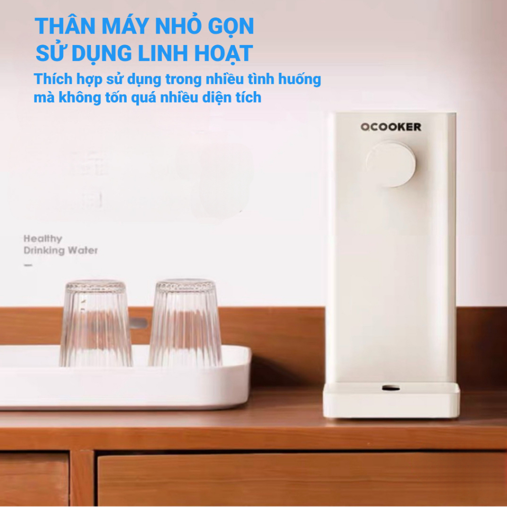 Product image Bình thủy điện máy nước nóng để bàn Xiaomi QCOOKER CS-SJ02 công suất 2200W dung tích 2L, 6 mức nhiệt, khóa an toàn 6